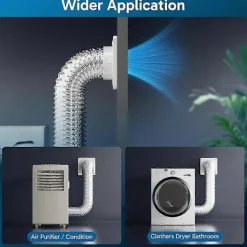 FMYSJ Torktumlare-Torktumlarkontakt, Twist Lock Torktumlarslang Ventilationskit Med Snabbkopplingsfunktion, Väggplatta Passar 4-tums Kanaler (FMY)