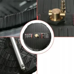 Rosfix Högtryckstvättar-T-Racer 15 Tvaetborste Set – Roterande Arm | 5 Munstycken | Skumpistol 1000Ml | Kompatibel med Lavor, Parkside