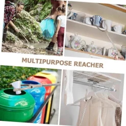 Soptunnor-Trash Picker 2-pack Ergonomisk Lättviktig Avfallssamlare Hopfällbar Gripare för Seniorer och Trånga Utrymmen