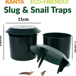 Skadedjur & Insekter-Trädgårdssnigel- och snigelfälla Miljövänlig giftfri plast Skadedjursfångare Låda Säker Utomhus Trädgårdsblommor (8-pack)