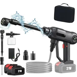 OEM Högtryckstvättar-Trådlös Högtryckstvätt, 140-220W Effekt, 30 Bar Maxtryck,2 Batteri