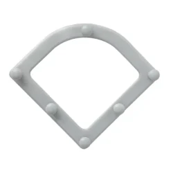 Soptunnor-Triangulär avloppsfilterställ sopsäck set engångs anti-blockerande papperskorg filter nätpåse kök diskho sopor filter nät 1 st (grå)