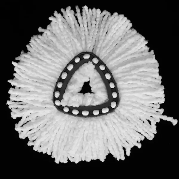 Städmoppar-Triangulär fiber moppduk mopptillbehör, passar O-Cedar (4 st)