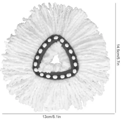 Städmoppar-Triangulär fiber moppduk mopptillbehör, passar O-Cedar (4 st)