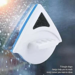 Fönsterrengöring-Triangulär Fönsterputsare med Snöre Dubbelsidig För (3 Till 8 Mm Enkelglas)