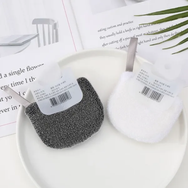 Svampar & Dukar-Trämassa Disksvamp Disktvätt Bomull Block Pot Torka color random