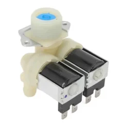 Tvättmaskiner-Trumtvättmaskin Inloppsventil Vatten Dubbla Huvuden Inlopp Magnetventil för Cylindertvättmaskin-Perfet