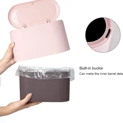 CL Soptunnor-Tryckknapp Liten Rosa Papperskorg 0.5L