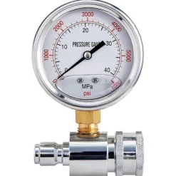 ECORP Högtryckstvättar-Tryckmätare för högtryckstvätt, 6000 PSI, 3/8 tums snabbkoppling, tryck
