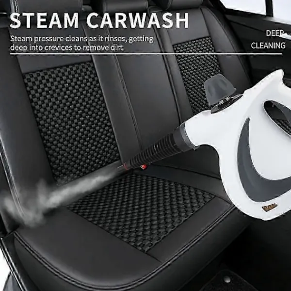 Ångtvättar-Tryckrengörare för hemmet, handhållen tryckrengörare för soffa, kläder, bil GrayWhite Black EU