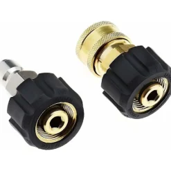 unbranded Högtryckstvättar-Trycktvättslangadapter Hon till 3/8 Han Snabbkoppling och 3/8 Hon Snabbkoppling till M22 14mm Hon