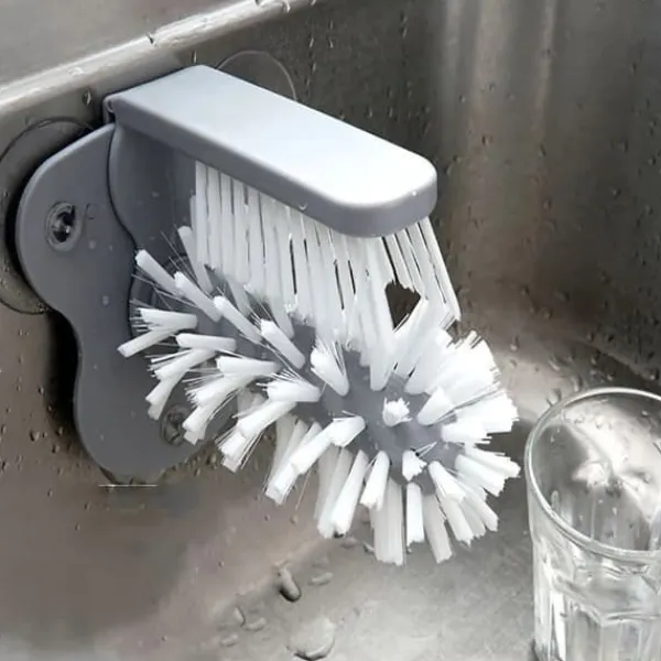 Fönsterrengöring-TS-Diskborste med sugproppar 2-pack - För glas