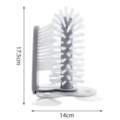 Fönsterrengöring-TS-Diskborste med sugproppar 2-pack - För glas