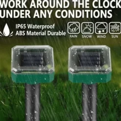 Skadedjur & Insekter-TS-Solcellsdriven Mullvadsavvisare med Ultraljud Intelligent 2-pack, Solcellsdriven Musavvisare Utomhus, Solcellsdrivna Mullvadsavvisare för Mullvadar, Sorkar | Fyndiq