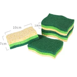 Svampar & Dukar-Tunga Cellulosaskrubbsvampar - 16-pack, Dubbelsidig Skrubb