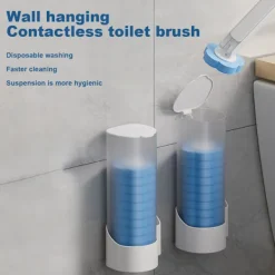 LBSS Svampar & Dukar-Tvätt gratis set Engångsplatsbesparande toalettrengöringsborste Hemstädmaterial