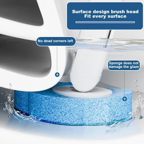 LBSS Svampar & Dukar-Tvätt gratis set Engångsplatsbesparande toalettrengöringsborste Hemstädmaterial