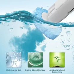 LBSS Svampar & Dukar-Tvätt gratis set Engångsplatsbesparande toalettrengöringsborste Hemstädmaterial