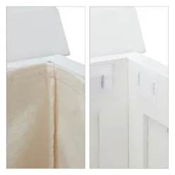 B2X Tvättillbehör-Tvätt Pineträ Vit