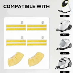 Städmoppar-Tvättbara ångmoppdynor för Kärcher SC2 SC3 SC4 SC5, mikrofiberduk [DB]