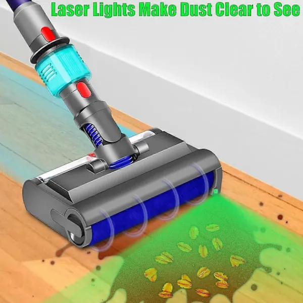 unbranded Dammsugare & Tillbehör-Tvättborste för V7 V8 V10 V11 V15 Elektrisk Mopp Våt och Torr med Grönt Ljus Rengör och Torkar Hårt