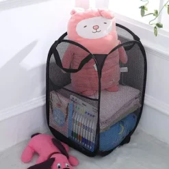 Tvättillbehör-Tvätthållare [Set om 2] Vikbara Tvätthållare Pop Up Mesh