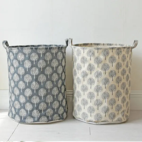 Tvättillbehör-Tvättkorg förvaringssorterare med dragsko, hopfällbar hopfällbar tvättkorgar,