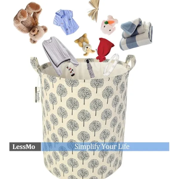 Tvättillbehör-Tvättkorg förvaringssorterare med dragsko, hopfällbar hopfällbar tvättkorgar,
