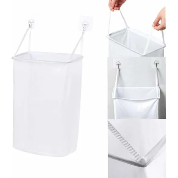 Tvättillbehör-Tvättkorg Hängande Punchfri Hemvägg Förvaring Tvätt