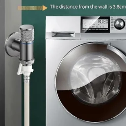 Tvättmaskiner-Tvättmaskin Automatisk Vattenstoppventil Massiv Mässing Enkel Kall Väggmonterad Kallvattenutlopp B
