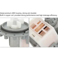 AquaForge Tvättmaskiner-Tvättmaskin Avloppspump 30W 20L Per Minut Högeffektiv Tvättmaskinspump AC220?240V