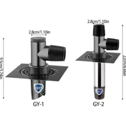 Tvättmaskiner-Tvättmaskin Avloppsslang Anslutning Tvättmaskin Golvbrunn Adapter Anti-Överflöde Deodorant Fog Tålig silver[D]