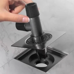 Tvättmaskiner-Tvättmaskin Avloppsslang Anslutning Tvättmaskin Golvbrunn Adapter Anti-Överflöde Deodorant Fog Tålig silver[D]