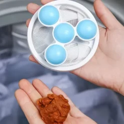 Tvättillbehör-Tvättmaskin Hår Ludd Fångare, Flytande Husdjur Päls Tvätt Fångare Återanvändbar Tvättmaskin Filtrering Boll