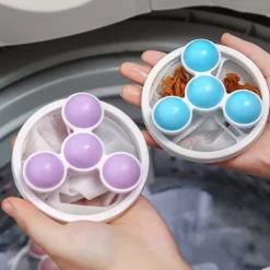 Tvättillbehör-Tvättmaskin Hår Ludd Fångare, Flytande Husdjur Päls Tvätt Fångare Återanvändbar Tvättmaskin Filtrering Boll