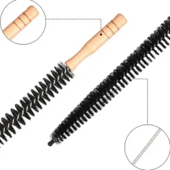 Tvättmaskiner-Tvättmaskin Rengöringsborste Trumma Borste Springa Borste Rengöringsverktyg Tvättmaskin Borste Styv Borst Rengöringsverktyg FAN0386（Svart）