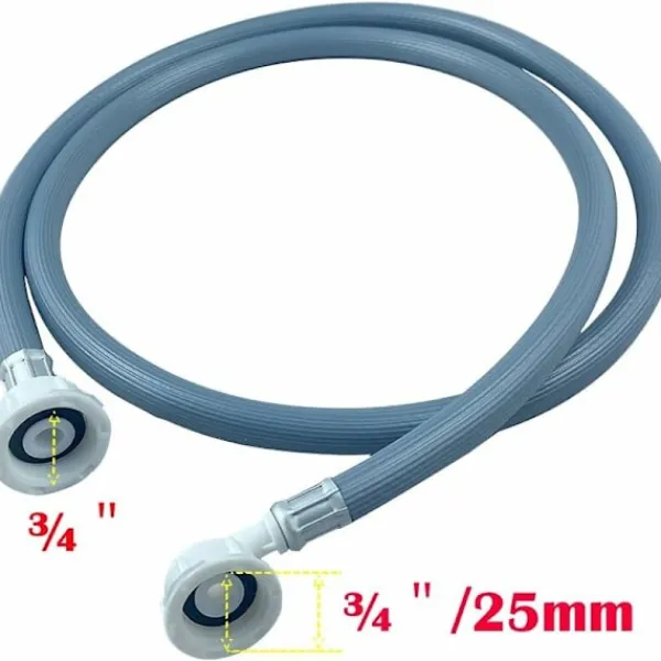 Tvättillbehör-Tvättmaskin Tillförselsslang, Diskmaskin Slangförlängning, 3/4 Tums Hörn Diskmaskin Vatteninloppsslang, Universell Inloppsslang Lämplig för Tvättmaskin | Fyndiq