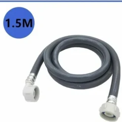 Tvättillbehör-Tvättmaskin Vattenslang 1,5 m inloppsslang Förlängning vattenslang, 25 mm 3/4 tum vinkel/rak vatteninloppsslang, för disk