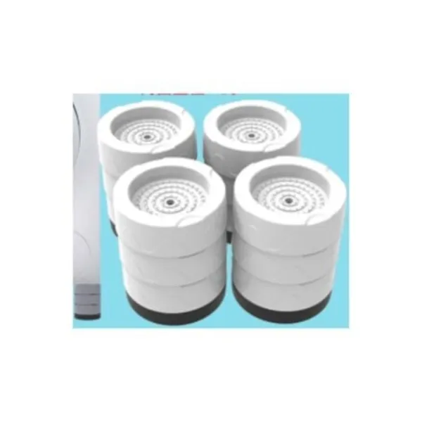 Tvättillbehör-Tvättmaskins Anti-Vibrationsdynor - 4-pack Ljudreducerande Tvättmaskinsbas - Vit Höjd 8cm
