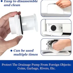 Tvättmaskiner-Tvättmaskins reservdelar, Bosch luddfilter 00647920/00605010/00602008 och Siemens luddfilter