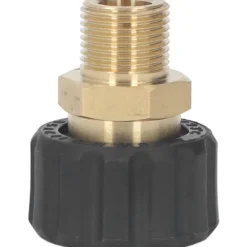 Högtryckstvättar-tvättmaskinsadapter adapter adapter pistolslanganslutning, 5 000 PSI reservdelar, hane G3/8 till hona M22, 15 mm, högtryckstvätt tillbehör