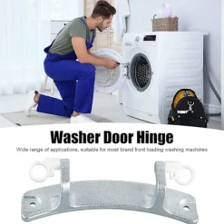 Tvättmaskiner-Tvättmaskinsdörr Gångjärn Metallbricka Dörrspänne Delar Tvättmaskinsdörr Panel Ersättningslås För Frontmatad Tvättmaskin_Särskilda gåvor