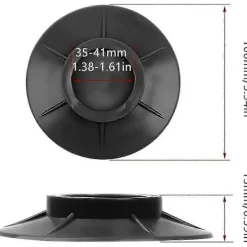 Tvättillbehör-Tvättmaskinsfötter Anti Vibrationskuddar Tvättmaskin Anti Vibrations Gummi Fötter Dämparkuddar För Tvättmaskin Torktumlare (10cm, Svart)