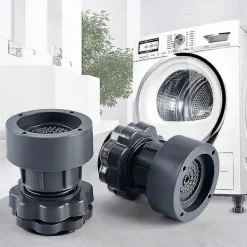 Tvättmaskiner-Tvättmaskinsfötter Stöd Justerbara Höga Halkfria Anti-vibrationsfötter För Tvättmaskin Och Torktumlare