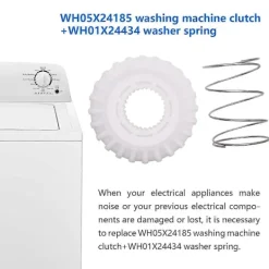 Tvättmaskiner-Tvättmaskinskoppling WH05X24185 & Kopplingsfjäder WH01X24434, Koppling för Klädtvättmaskin Re