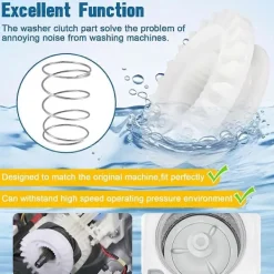 Tvättmaskiner-Tvättmaskinskoppling WH05X24185 & Kopplingsfjäder WH01X24434, Koppling för Klädtvättmaskin Re