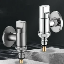 Tvättmaskiner-Tvättmaskinskran i helkoppar, läckagesäker tvättmaskin, helautomatisk vinkelventil, specialkran för hemmet.