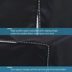 Torktumlare-Tvättmaskinskydd för de flesta toppmatade tvättmaskiner/torktumlare