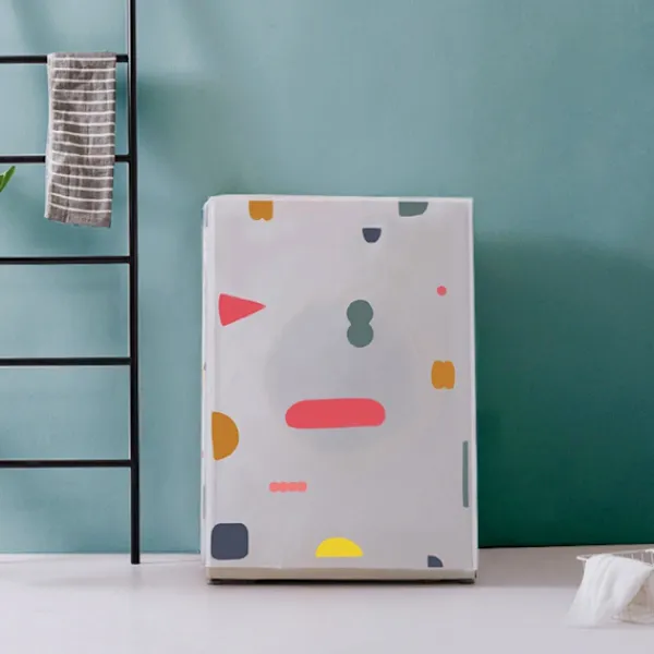 Tvättmaskiner-Tvättmaskinskydd för utomhusbruk, Vattentätt tvättmaskinskydd, Frontmatad stänksäker solskydd (62 x 56 x 83 CM)