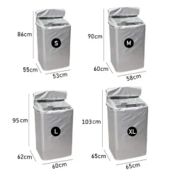 Tvättmaskiner-Tvättmaskinskydd vattentätt, dammtätt och solskyddande skydd, L: 60x62x95cm